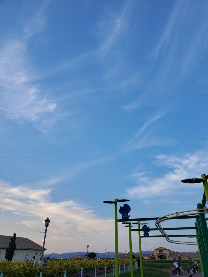 ソレイユの丘キッズガーデンからの空模様