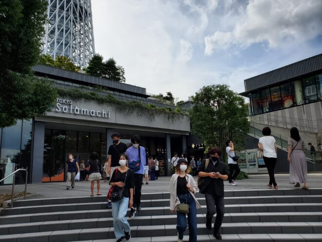 押上駅から見た ソラマチ 入口