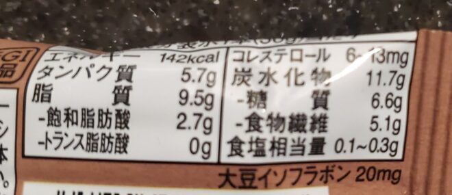 ソイジョイの糖質量
