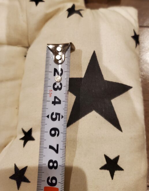 ベビーカーシート・クッション　大きい星のサイズ