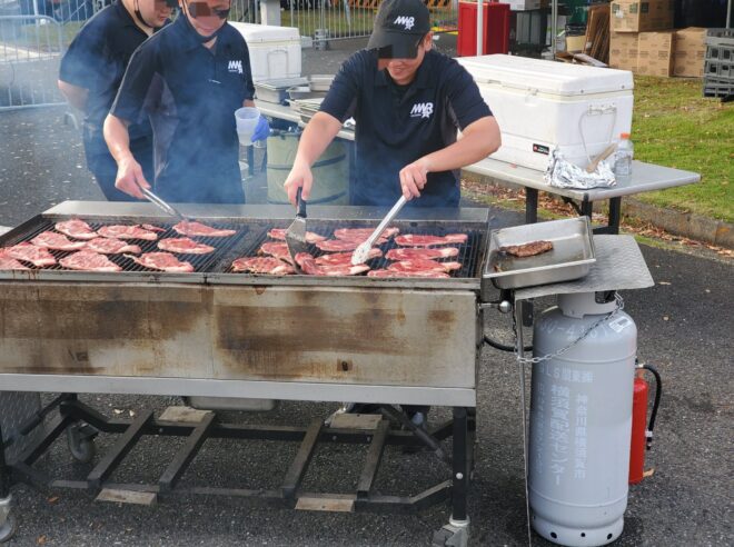 横須賀米軍基地内の露天