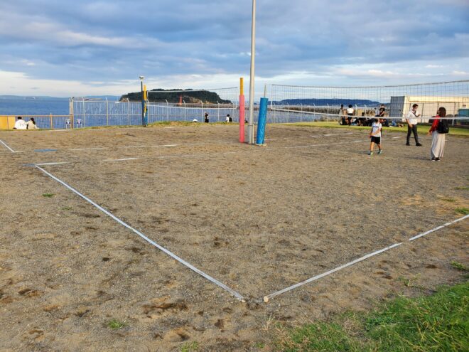 横須賀米軍基地内のビーチバレー場