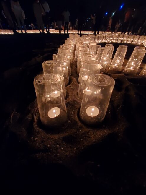 沢山のキャンドル達