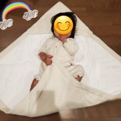 寒い時期、退院時に重宝するおくるみ★巻き方