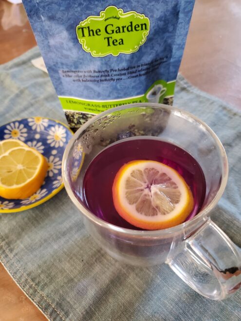 レモンを入れた　レモングラス　バタフライティ２