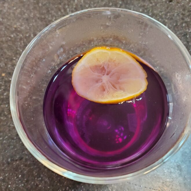 レモンを入れた　レモングラス　バタフライティ１