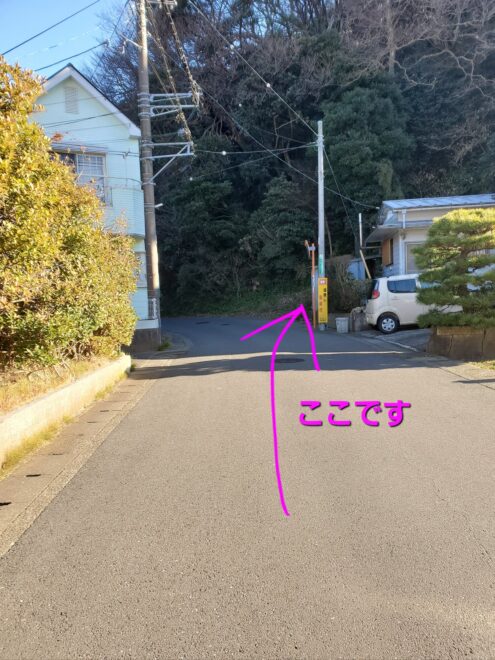 阿部倉山入口　付近2
