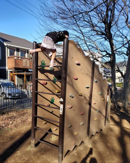 ロッククライミング風遊具