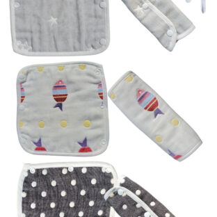 抱っこ紐用よだれカバー 6重ガーゼ 綿100% (Type7 ６枚セット)…