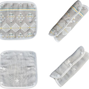 抱っこ紐用よだれカバー 6重ガーゼ 綿100%(Ｃ)