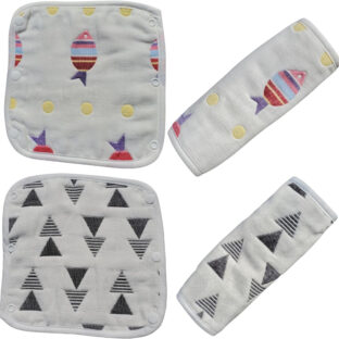 抱っこ紐用よだれカバー 6重ガーゼ 綿100% (Ｄ)