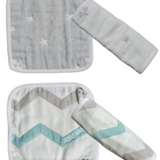 抱っこ紐用よだれカバー 6重ガーゼ 綿100% (A)