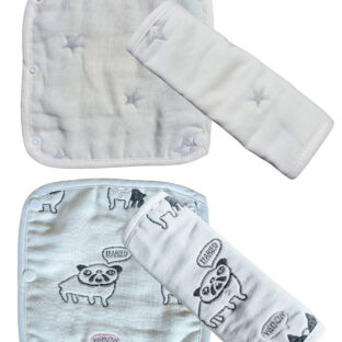 抱っこ紐用よだれカバー 6重ガーゼ 綿100% (I)…