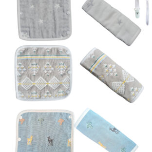 抱っこ紐用よだれカバー 6重ガーゼ 綿100% (Type2 6枚セット)…