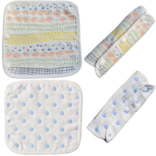 抱っこ紐用よだれカバー 6重ガーゼ 綿100% (E)